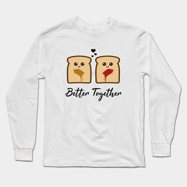 Peanut Butter And Jelly Long Sleeve T-Shirt by LunaMay